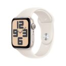 Apple Watch SE (2024) GPS + Cellular Estelar de alumínio 44mm Esportiva estelar P/M