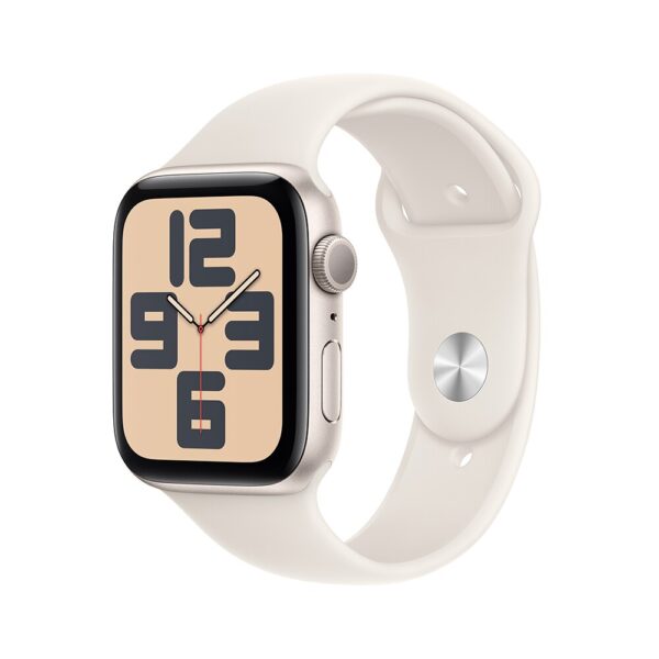 Apple Watch SE (2024) GPS Estelar de alumínio 44mm Esportiva estelar P/M