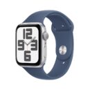 Apple Watch SE (2024) GPS Prateada de alumínio 44mm Esportiva denim P/M