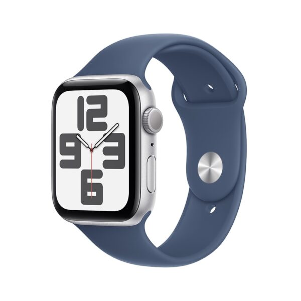Apple Watch SE (2024) GPS Prateada de alumínio 44mm Esportiva denim M/G