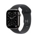 Apple Watch Series 11 GPS + Cellular Ardósia de titânio 46mm Esportiva preta P/M
