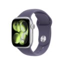 Apple Watch Series 11 GPS + Cellular Prateada de alumínio 42mm Esportiva roxo-névoa P/M