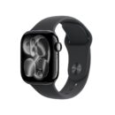 Apple Watch Series 11 GPS + Cellular Preta brilhante de alumínio 42mm Esportiva preta P/M